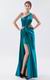 Side Split Peacock Blue Sexy Evening Dress In Texas