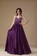 Purple Custom Made Elegant Woman Evening Celebrity Dress