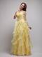 Daffodil Appliqued Ruffles Evening Dress For Women Wear