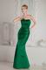 Mermaid Dark Green Evening Stain Dress For La Femme