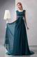 Front Drap Skirt Strong Blue Designer Prom Dress Beautiful