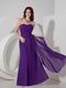 Column Blue Violet Chiffon New Styles Prom Dress Cheap