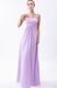 Beautiful Strapless Lilac Chiffon Skirt Cute Prom Dress