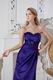 Cheap Sweetheart Long Eggplant Purple Stain Prom Dress Wholesale