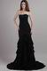 Trumpet Layers Chiffon Skirt With Split Black Dress For 2014