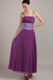 Spaghetti Straps Ankle-length Purple Prom Celebity Dress With Sequin