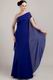 One Shoulder Royal Blue Chiffon 2014 New Arrival Prom Dress