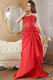 Wonderful Sweetheart Neck Scarlet Taffeta Prom Dress Cheap