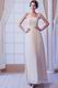 Classic Strapless Column Skirt Champagne Prom Dress With Jacket