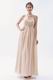 Simple Sweetheart Empire Silhouette Champagne Chiffon Prom Dress