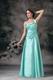 Horizon Blue One Shoulder Prom Celebrity Dress Discount