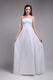 Sweet Strapless White Chiffon Designer Prom Dress For La