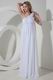 One Shoulder Flowers Straps Maternity Bridal Prom Dress