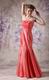 Sweetheart Mermaid Coral Pink Prom Dress UK