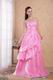 Flaring A-line Floor Length Hot Pink Sweetheart Prom Dress