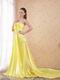 Fishtail Bright Canary Yellow New Arrival Prom Dress