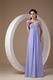 Lavender Chiffon Maternity Prom Dress Other Side Zipper