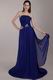 Royal Blue Strapless Court Train Prom Dress For Cheap