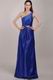 One Shoulder Royal Blue Top Designer Prom Dress