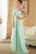 Straps Square Neck Top Designer Fading Color Fabric Prom Dress