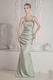 Spaghetti Straps Celadon Greyish-Green Stain Prom Dresses Pretty