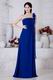 Affordable One Shoulder Dark Blue Prom Dresses For Women