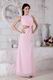 Inexpensive Jewel A-line Pink Chiffon Women Prom Dress