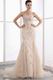 Gorgeous Strapless Beaded Mermaid Fishtail Champagne Prom Dress