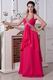 Designer Halter A-line Deep Rose Pink Cheap Dresses For Prom