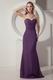 Sweetheart Ruched Dark Purple Cheap Prom Party Dress Online