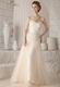 Strapless Sweet heart Champagne Prom Pageant Dress With Beading