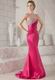 Trumpet Strapless Fuchsia Pageant Dress To 2014 Prom Party