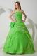 Lemon Green Quality La Quinceanera Dresses By Designer