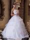 Layers White Organza Skirt Dama Dress For Quinceanera