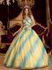 Ombre Contrast Color Chiffon Beautiful Quinceanera Dress