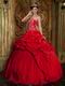 Unique Crimson Prom Quinceanera Dresses By Top Designer