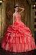 Watermelon Unique Layers Skirt Quinceanera Designer Dress