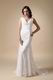 Fashionable V-neck Column Lace Wedding Bridal Dress Shop