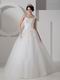 Straps Floor-length Tulle Graden Wedding Ceremony Bridal Dress