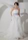 Discount Rolled Tulle Fabric Flowers Skirt Wedding Dress Strores