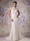 Modest Trumpet High Neck Lace Wedding Dress For Sale