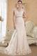 Mermaid Backless Court Train Champagne Lace Bridal Wedding Dress