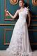 Popular One Shoulder Cascade Ruffle Ivory Wedding Bridal Dress