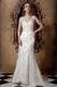 Affordable Princess Discount Lace Wedding Dress Button Back