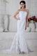 New Style Mermaid Fishtail Skirt White Lace Bridal Gown