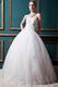 Glamorous Crystals Puffy Ball Gown Church Bridal Ceremony Dress