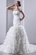 Exclusive Cascade Mermaid Fishtail Skirt Chapel Wedding Dress