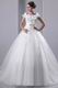 Westen Off Shoulder Puffy Ball Gown Chapel Ivory Wedding Dress