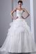 Embroidery Floor Length Puffy Skirt Wedding Dress For Bride