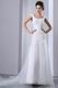 Straps Square Neck Appliqued White Wedding Dress Online